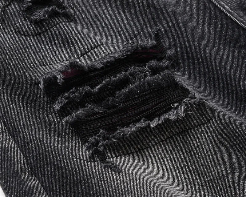 Black Color Shorts Jeans