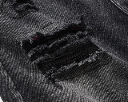 Black Color Shorts Jeans