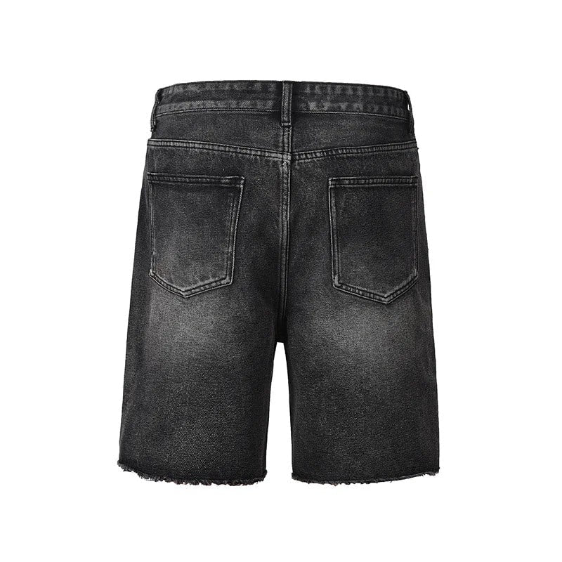 Black Color Shorts Jeans