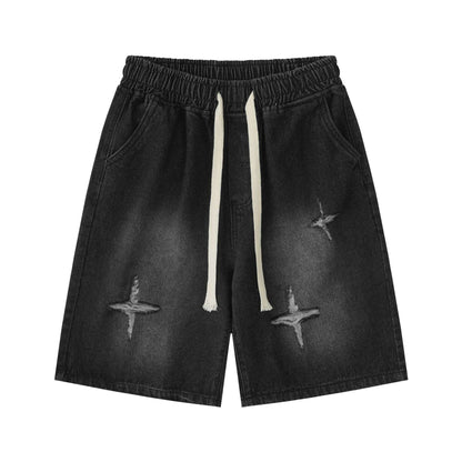 Black Infinity Shorts Jeans