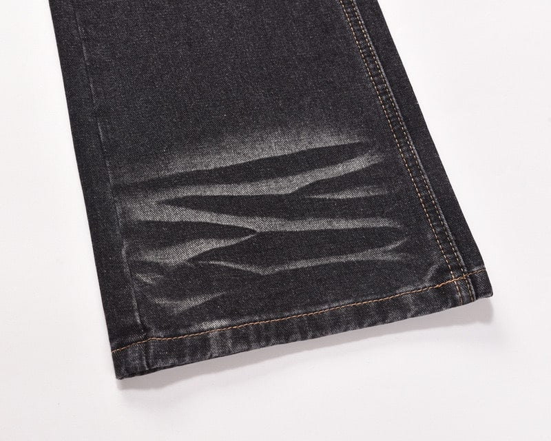 Black Line Flare Jeans