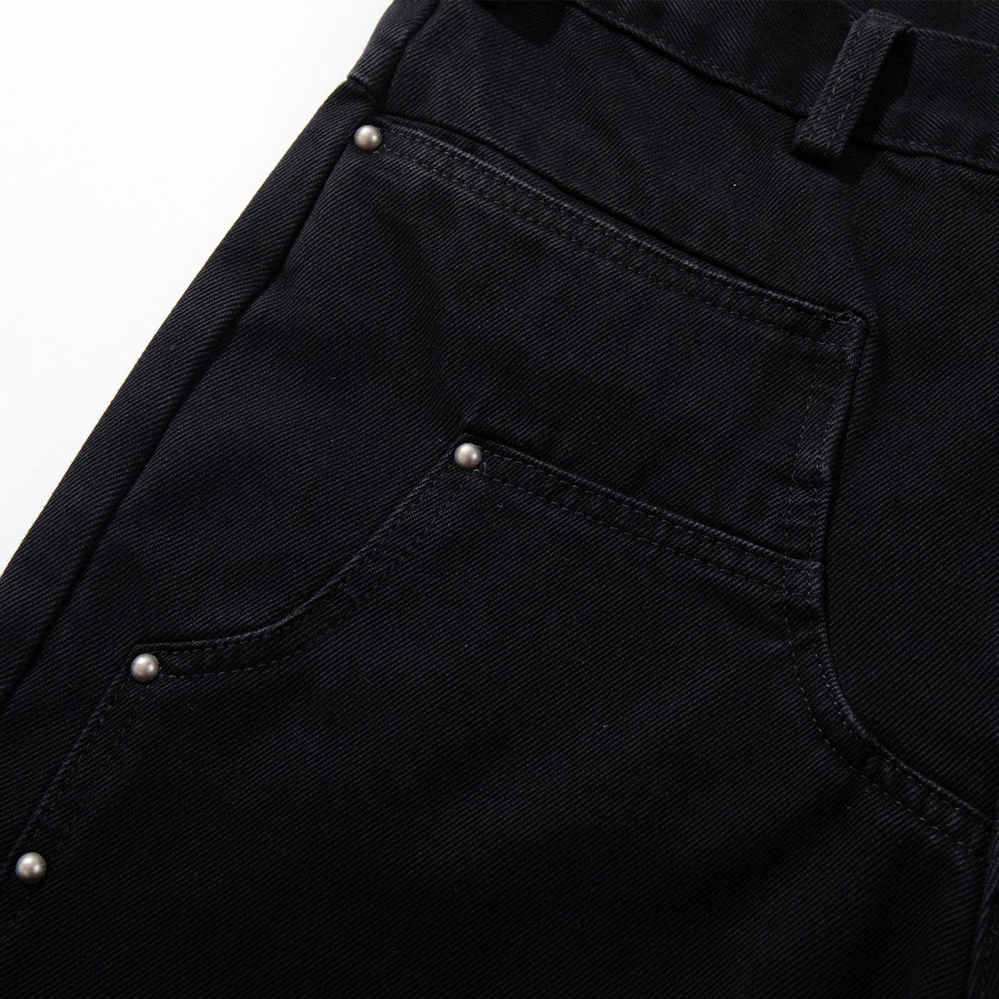 Black Rivet Baggy Jeans