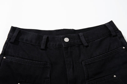 Black Rivet Baggy Jeans