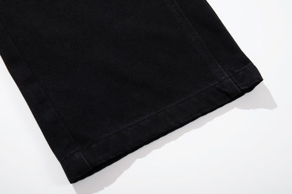 Black Rivet Baggy Jeans