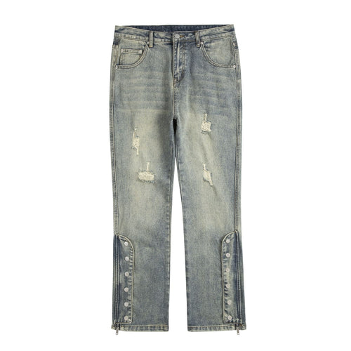Button Flare Jeans