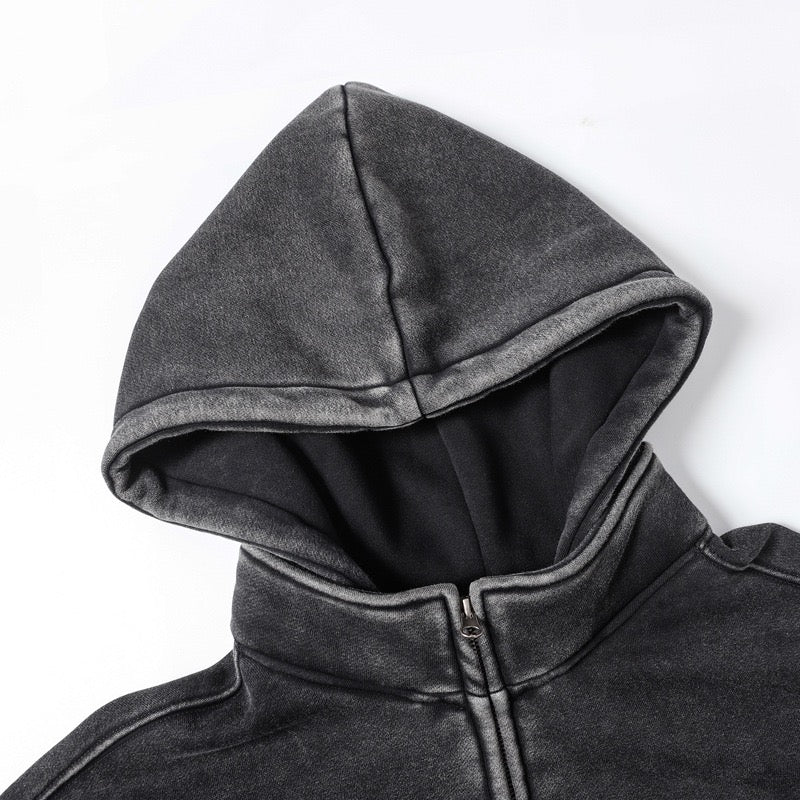 Faded black Hoodie