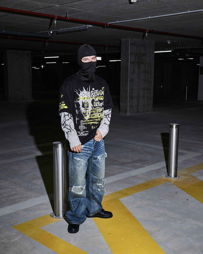 Fracture Baggy Jeans