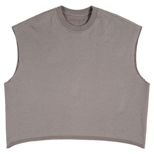 Grey Boxy Fit Tank Top