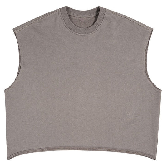 Grey Boxy Fit Tank Top