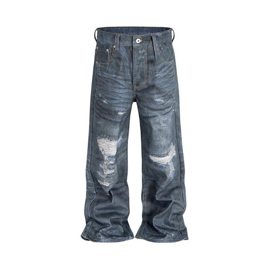 Illusion Ripped Baggy Jeans