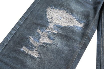 Illusion Ripped Baggy Jeans