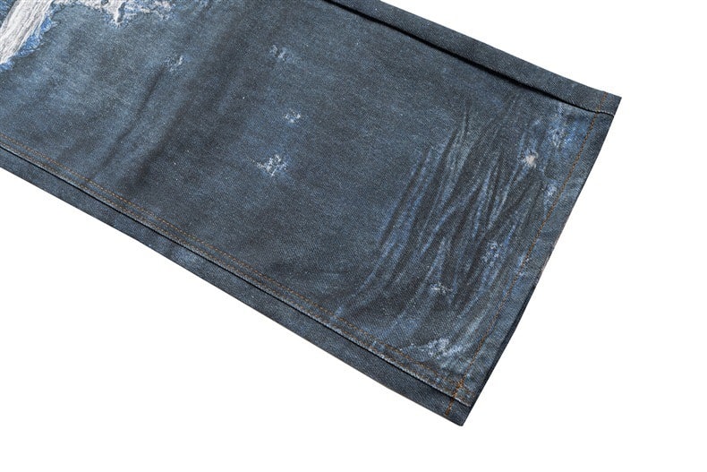 Illusion Ripped Baggy Jeans