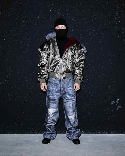 Illusion Ripped Baggy Jeans