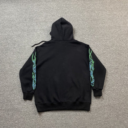 JUICE WRLD x SP5DER HOODIE BLACK