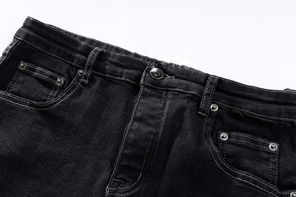 Waxed Flare Jeans