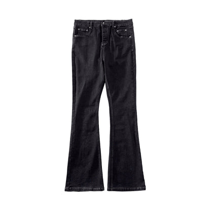 Waxed Flare Jeans