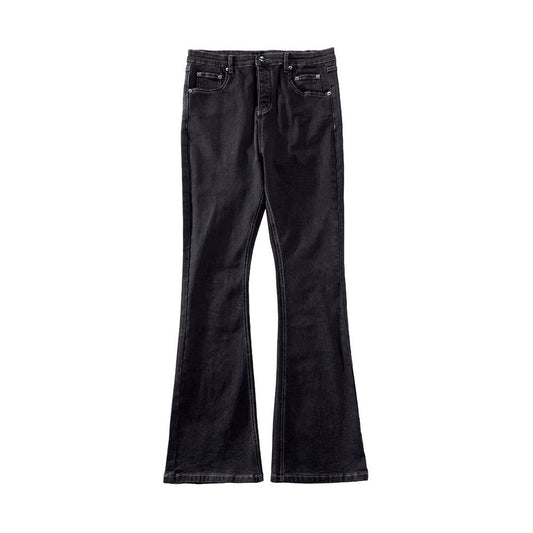 Waxed Flare Jeans