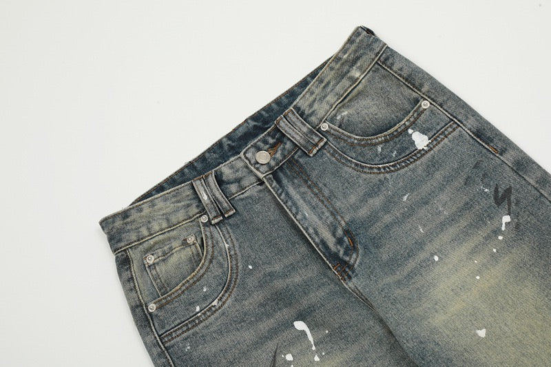 Painted Flare Jeans