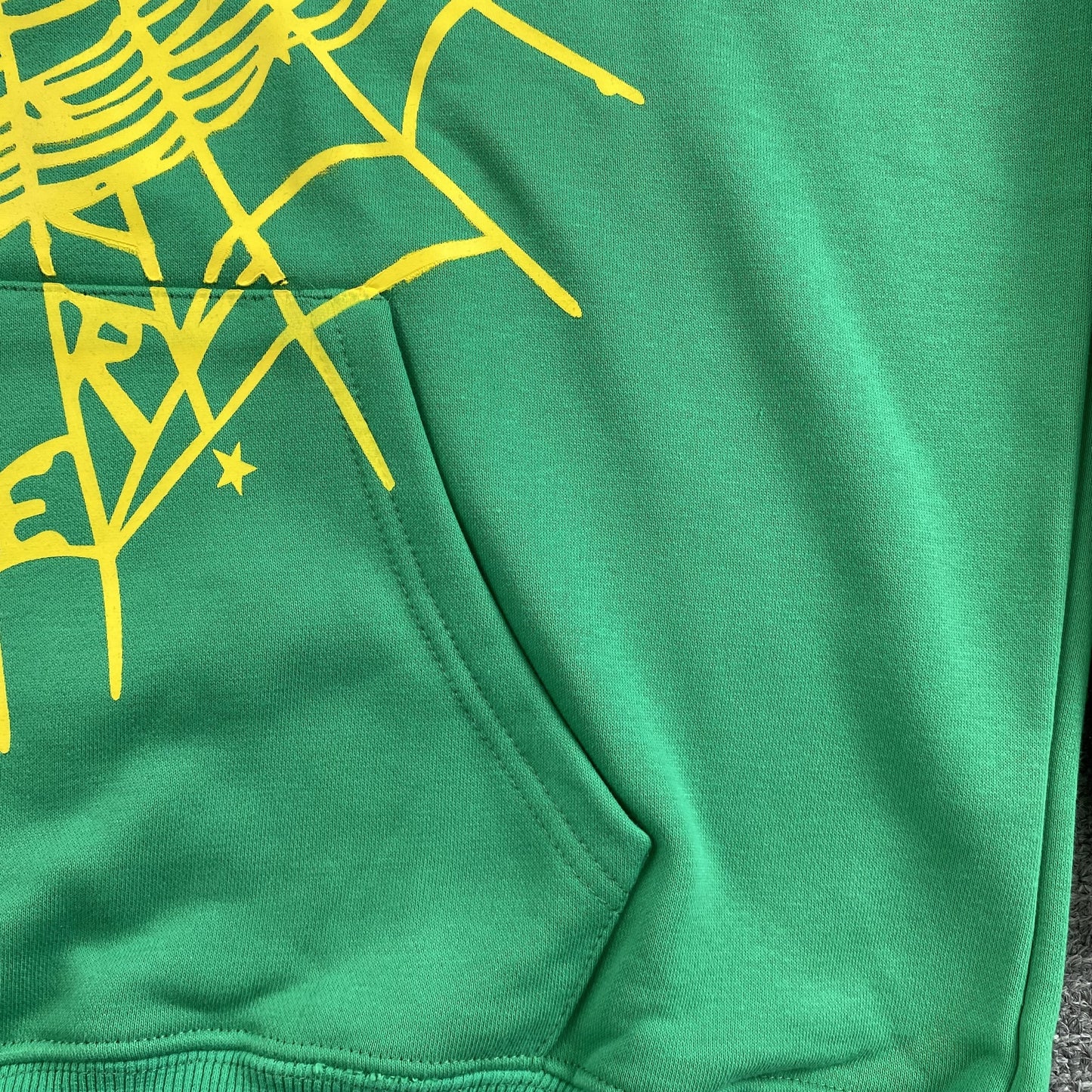 SP5DER STAR OG WEB V2 HOODIE SLIME GREEN