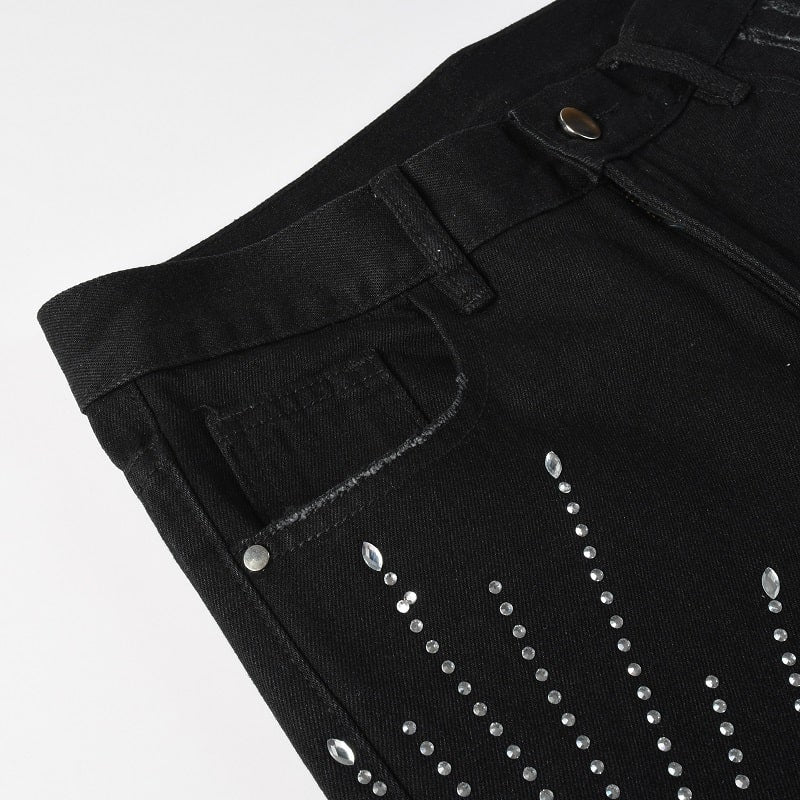 Shiny Shadow Flare Jeans