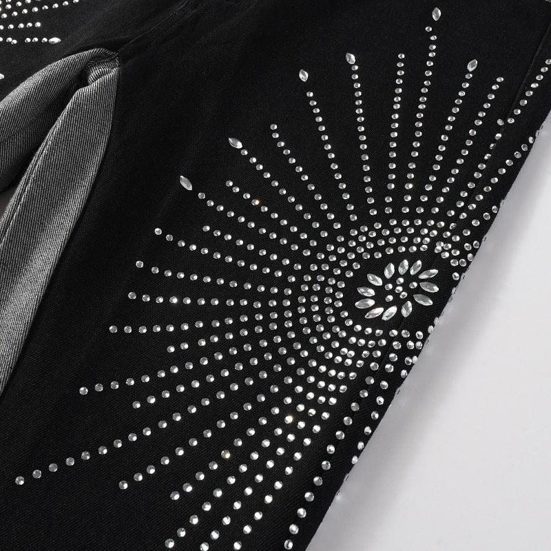 Shiny Shadow Flare Jeans