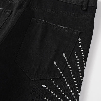 Shiny Shadow Flare Jeans