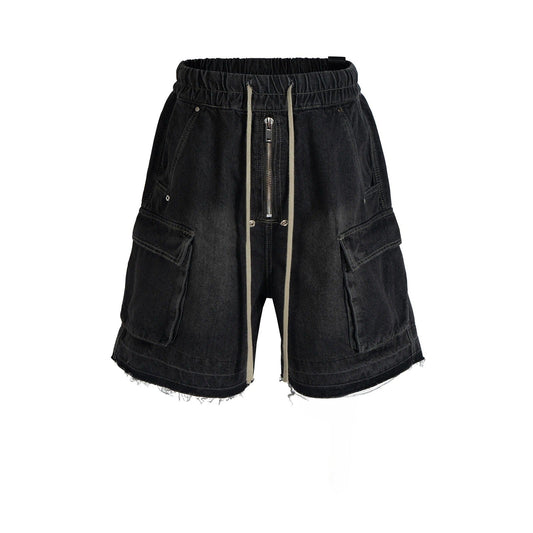 Dark Utility Shorts Jeans