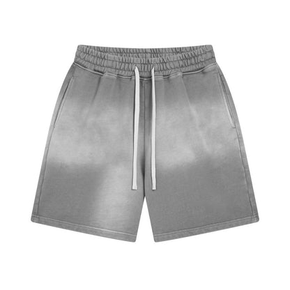 Washed Grey Jogger Shorts