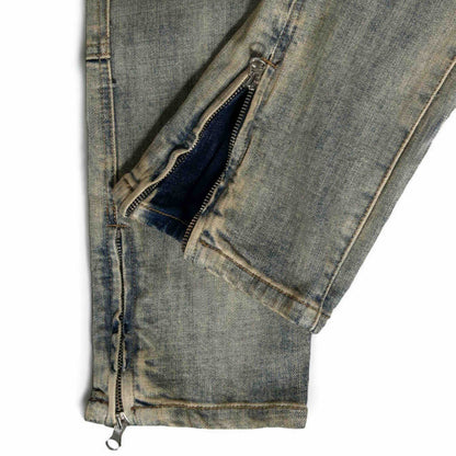 Zipper Flare Jeans