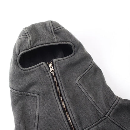 Zipper Mask Hoodie