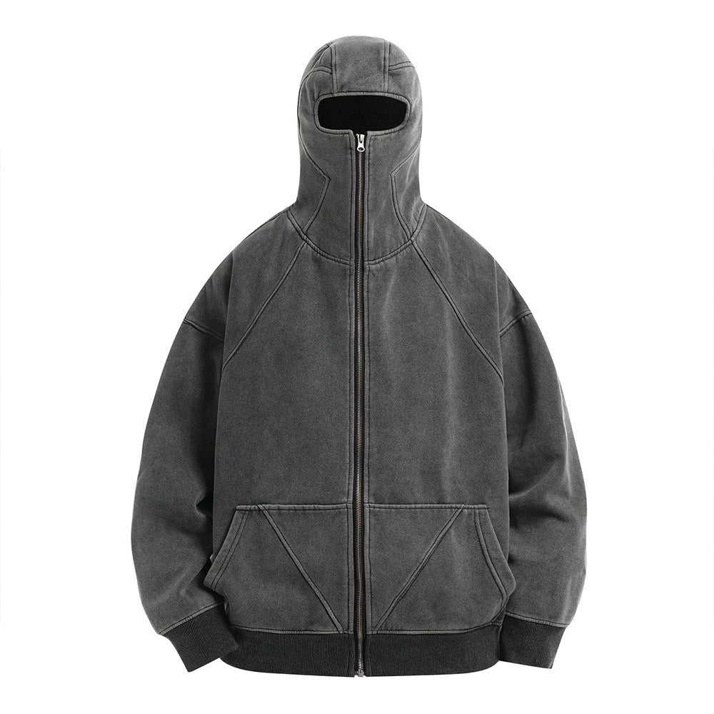 Zipper Mask Hoodie