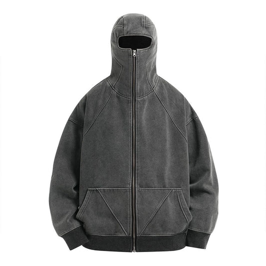 Zipper Mask Hoodie